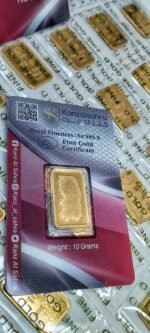 ⁦سبيكة ذهب 10 جرام عيار 24 قيراط فائقة النقاء⁩ - الصورة ⁦6⁩