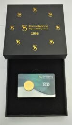 ⁦سبيكة ذهب 5 جرام دائري كتابة الأسم⁩ - الصورة ⁦3⁩